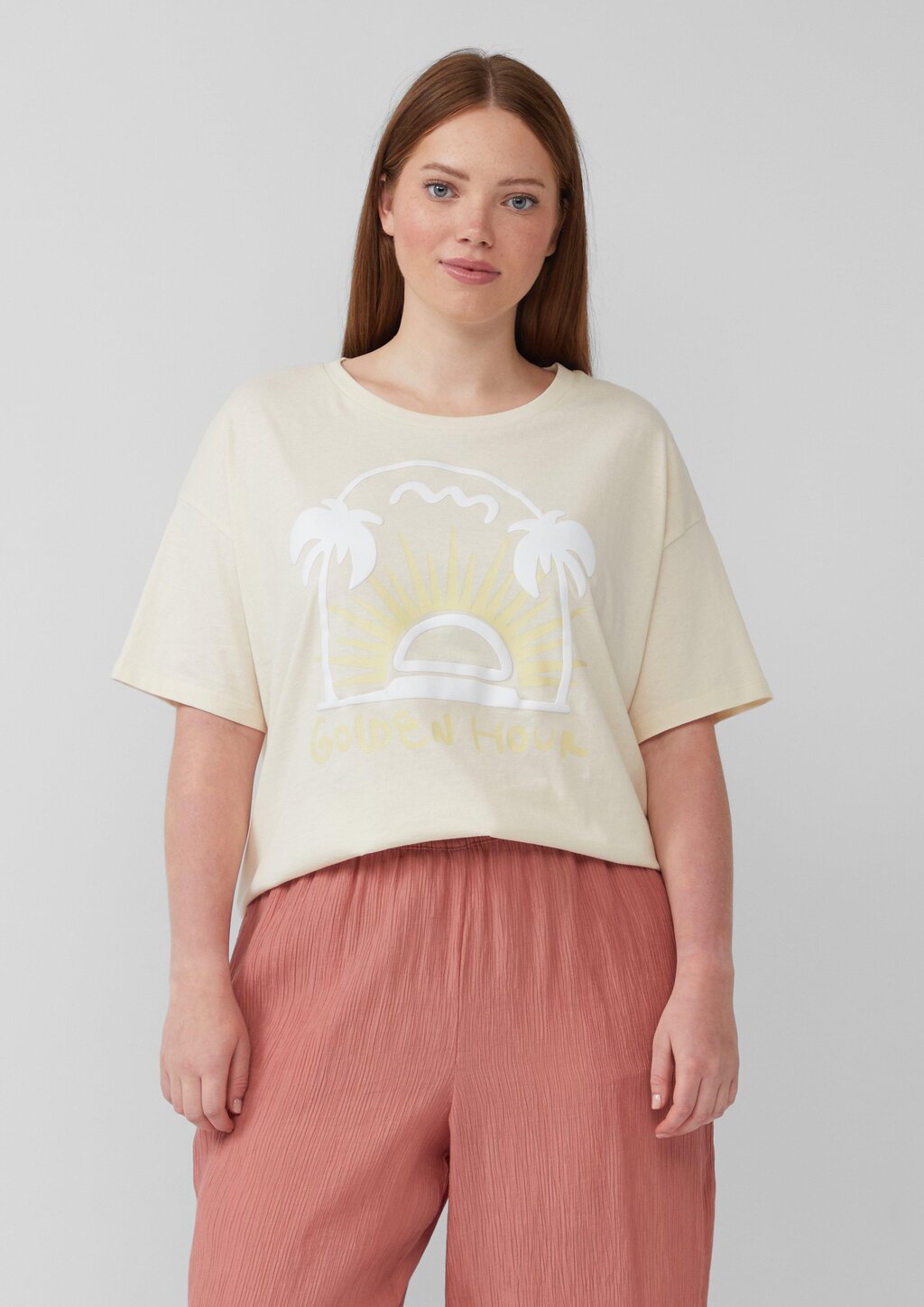 Baumwollshirt mit Frontprint