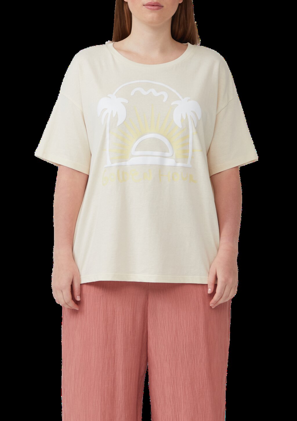 Baumwollshirt mit Frontprint