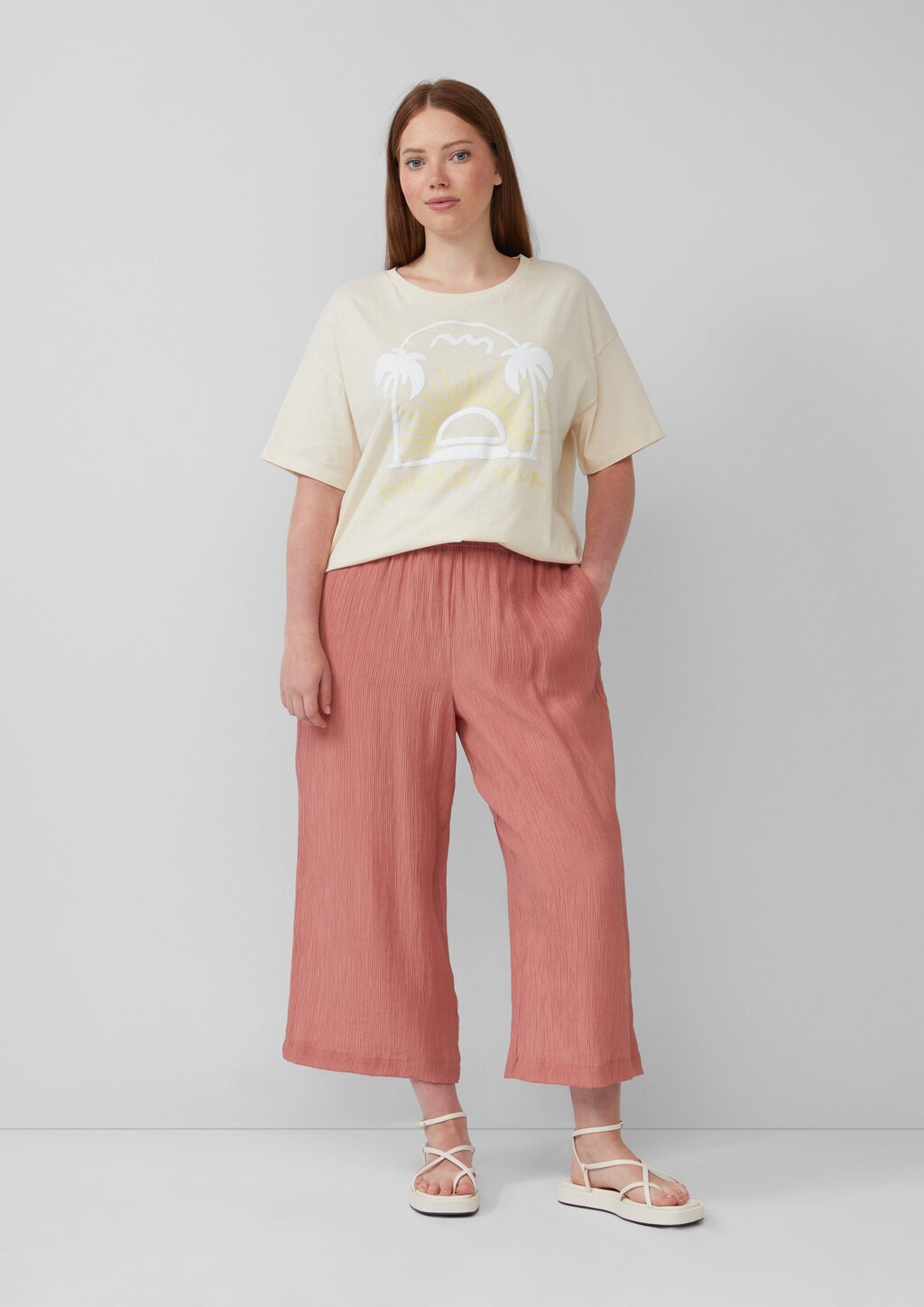 Baumwollshirt mit Frontprint