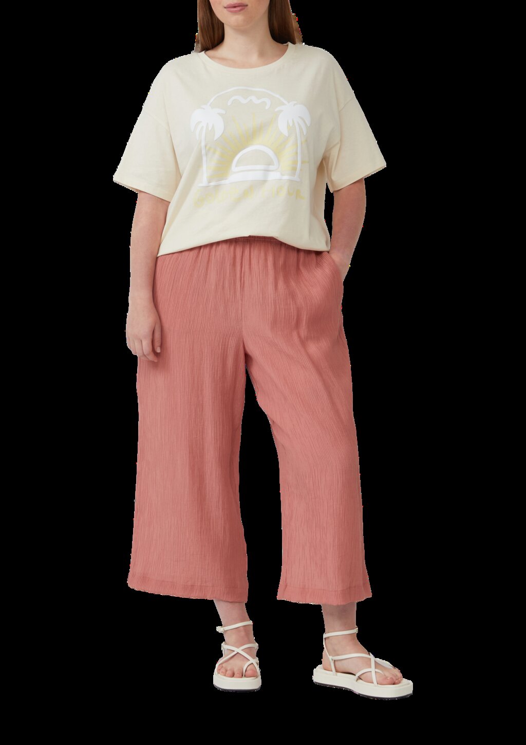 Baumwollshirt mit Frontprint