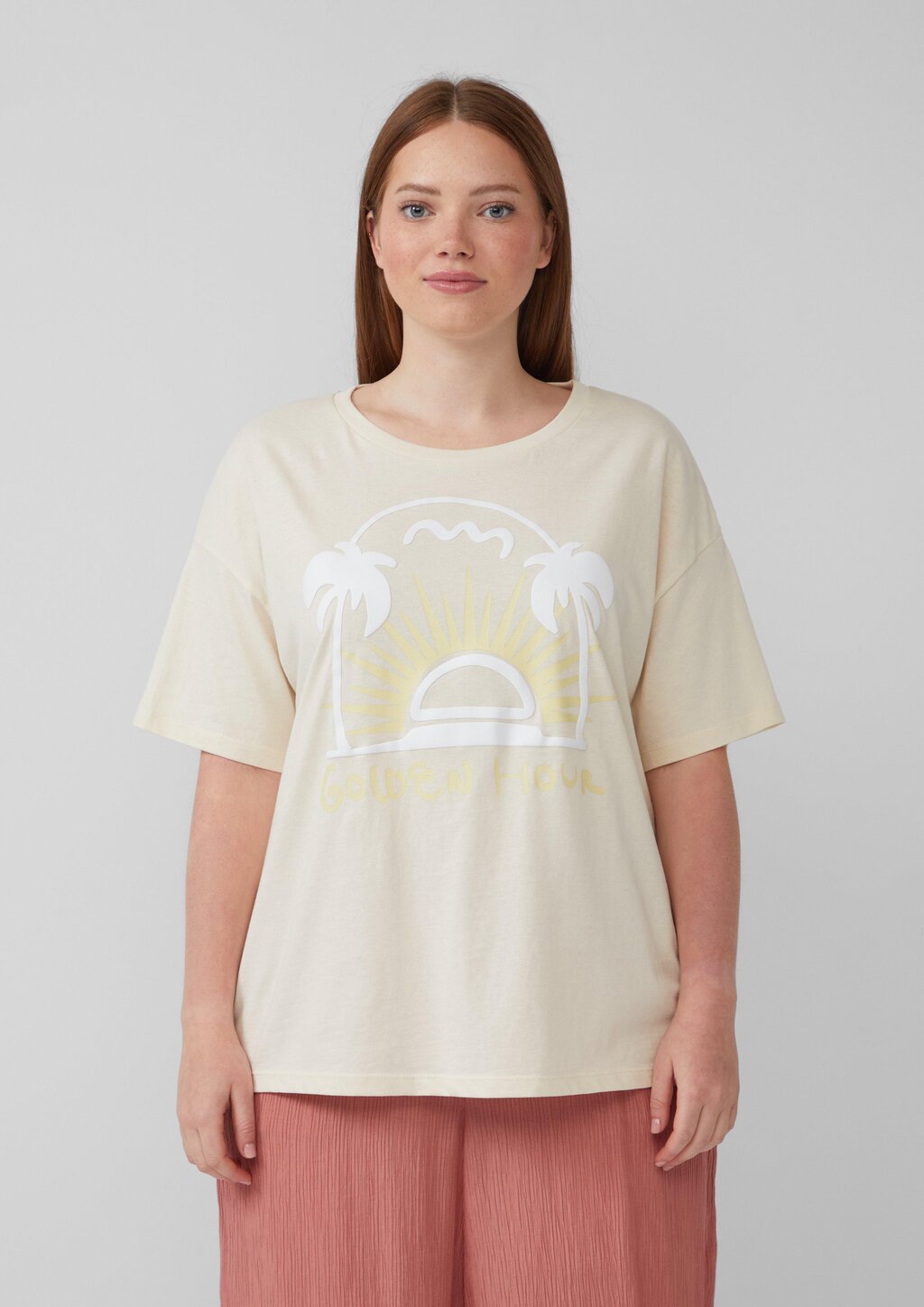 Baumwollshirt mit Frontprint