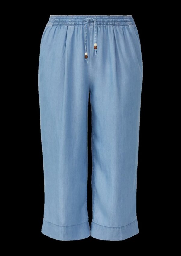 Lyocell-Culotte / Relaxed Fit / Mid Rise / Wide Leg / Elastikbund