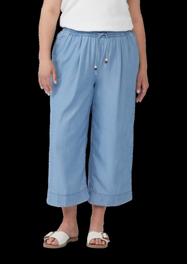 Lyocell-Culotte / Relaxed Fit / Mid Rise / Wide Leg / Elastikbund