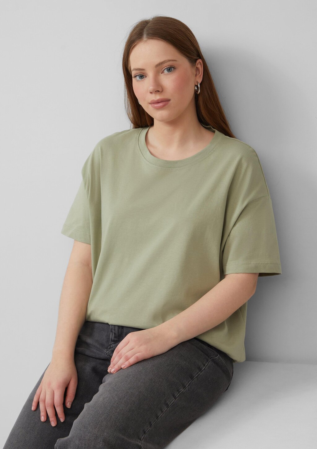 Uni-Shirt im Loose Fit