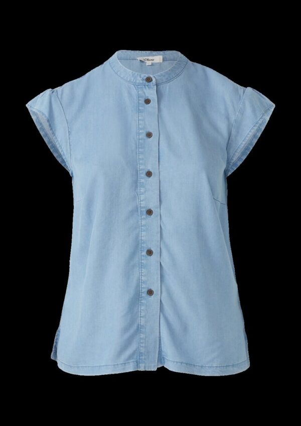 Lyocellbluse mit Flügelärmeln