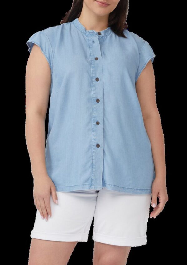 Lyocellbluse mit Flügelärmeln