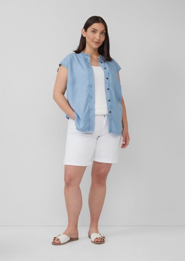 Lyocellbluse mit Flügelärmeln