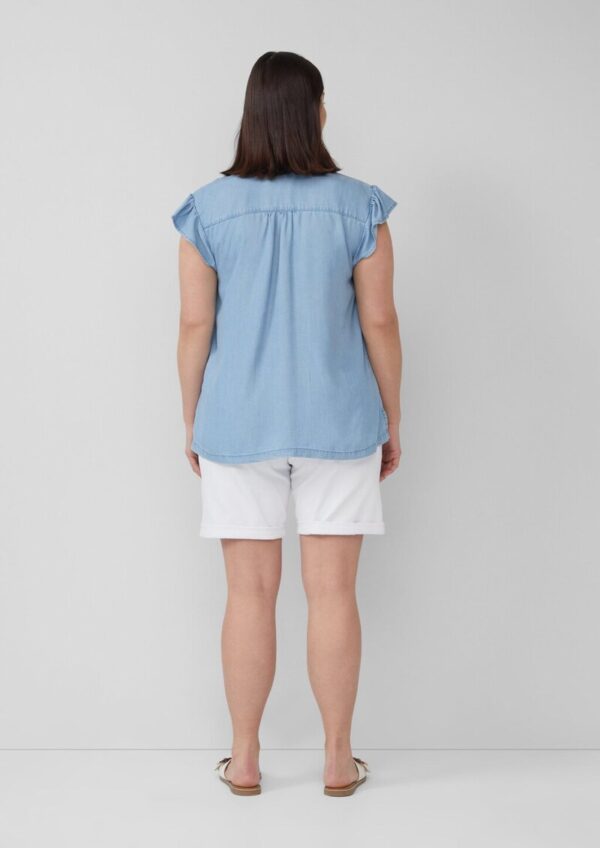 Lyocellbluse mit Flügelärmeln