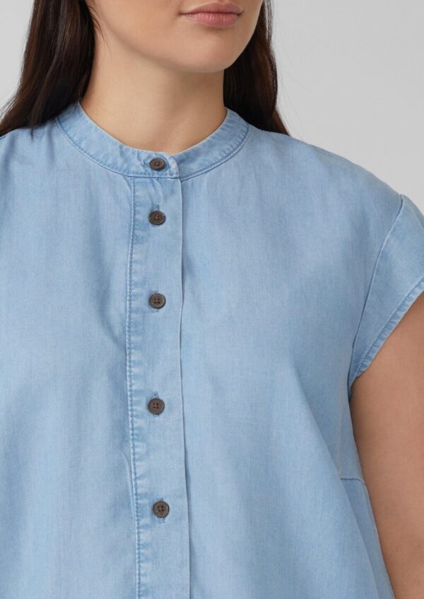 Lyocellbluse mit Flügelärmeln