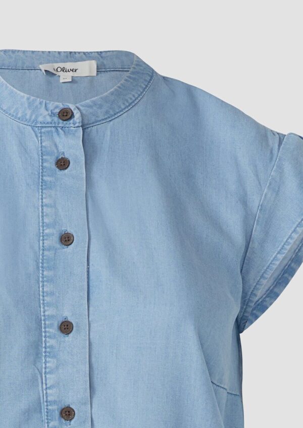 Lyocellbluse mit Flügelärmeln