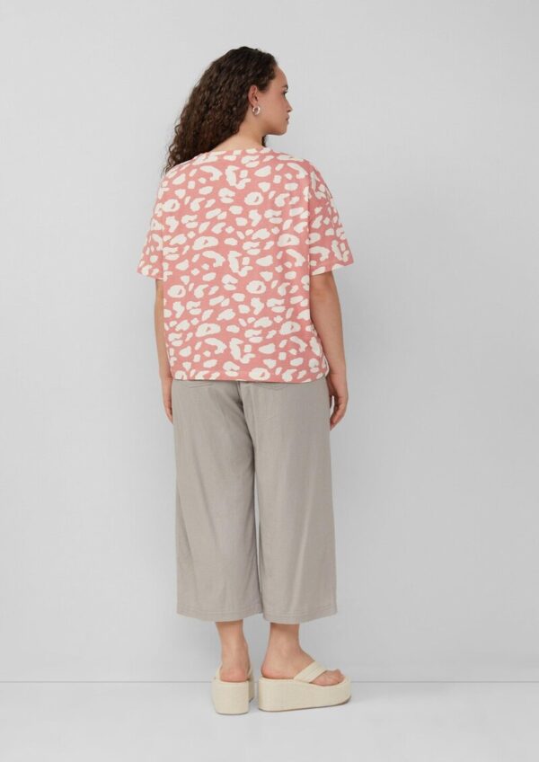 Verkürztes T-Shirt mit All-over-Print