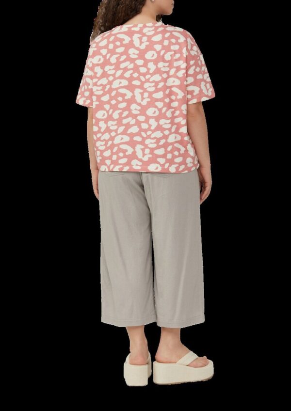 Verkürztes T-Shirt mit All-over-Print