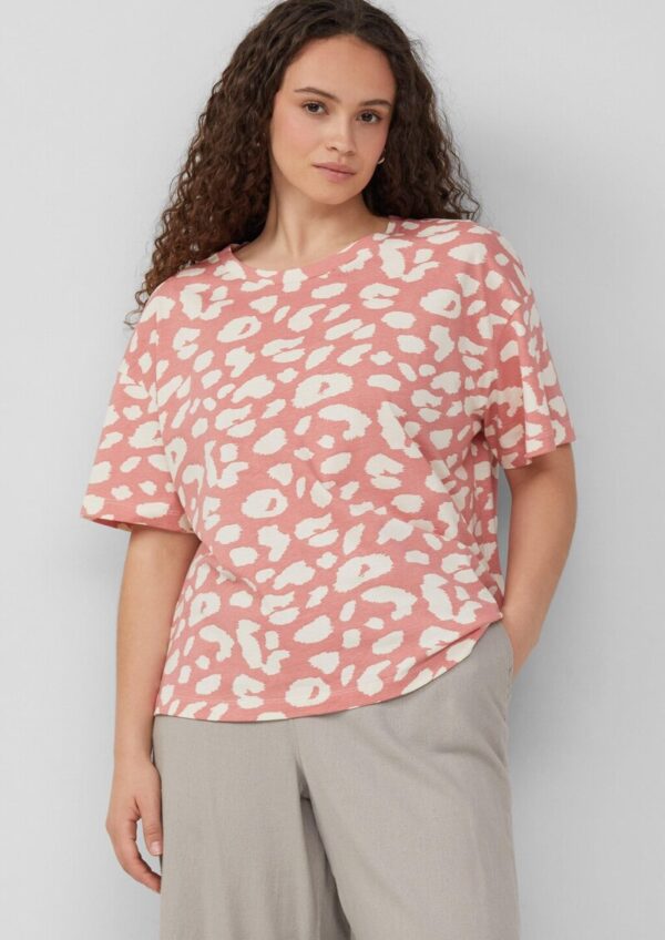 Verkürztes T-Shirt mit All-over-Print