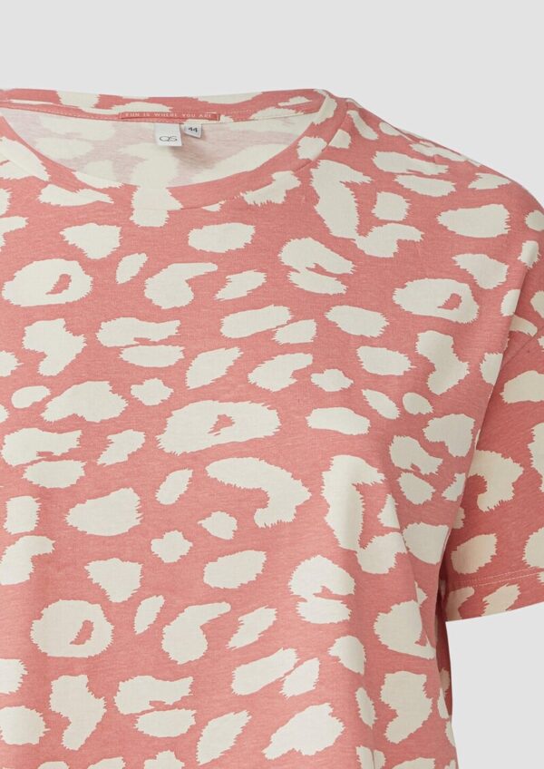 Verkürztes T-Shirt mit All-over-Print