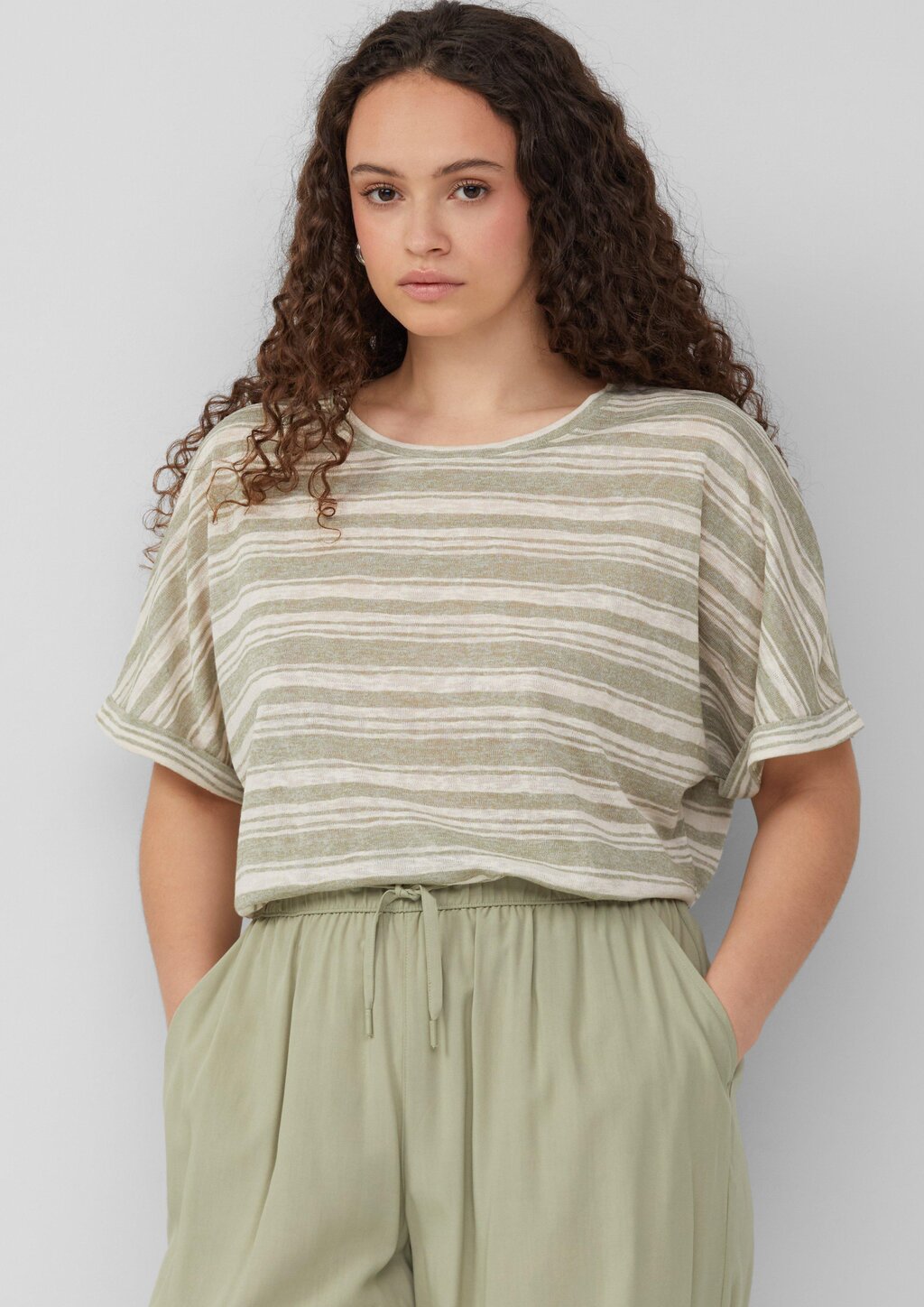 Ringelshirt aus Viskosemix