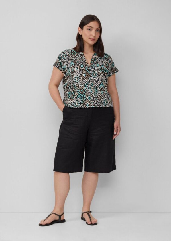Leichte Baumwoll-Bluse mit All-over-Print