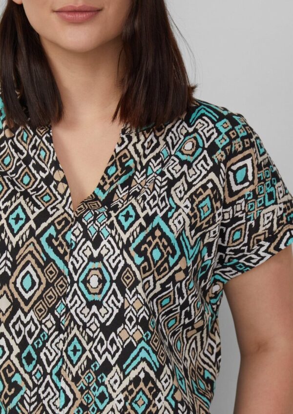 Leichte Baumwoll-Bluse mit All-over-Print