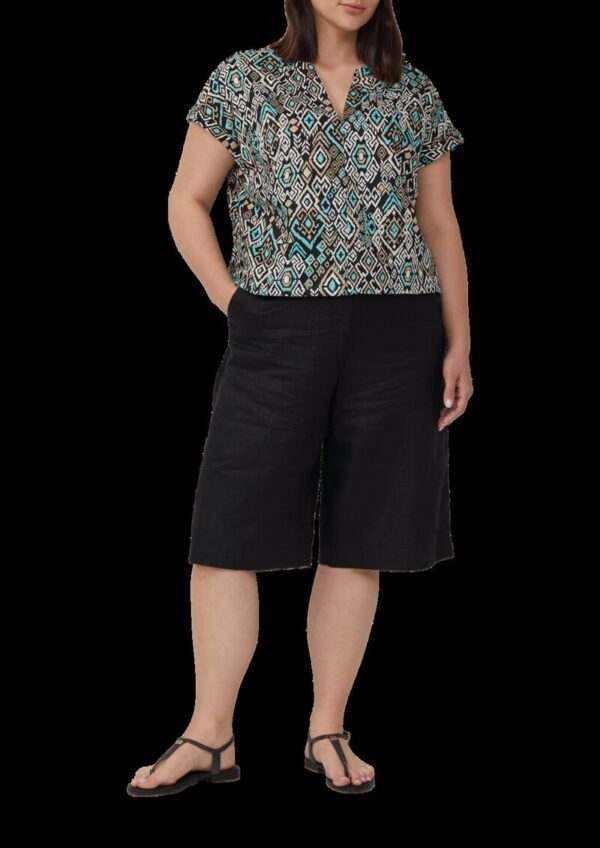 Leichte Baumwoll-Bluse mit All-over-Print