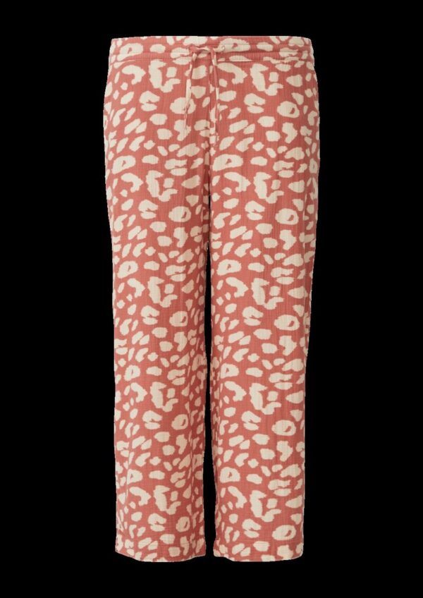 Gemusterte Hose aus Musselin