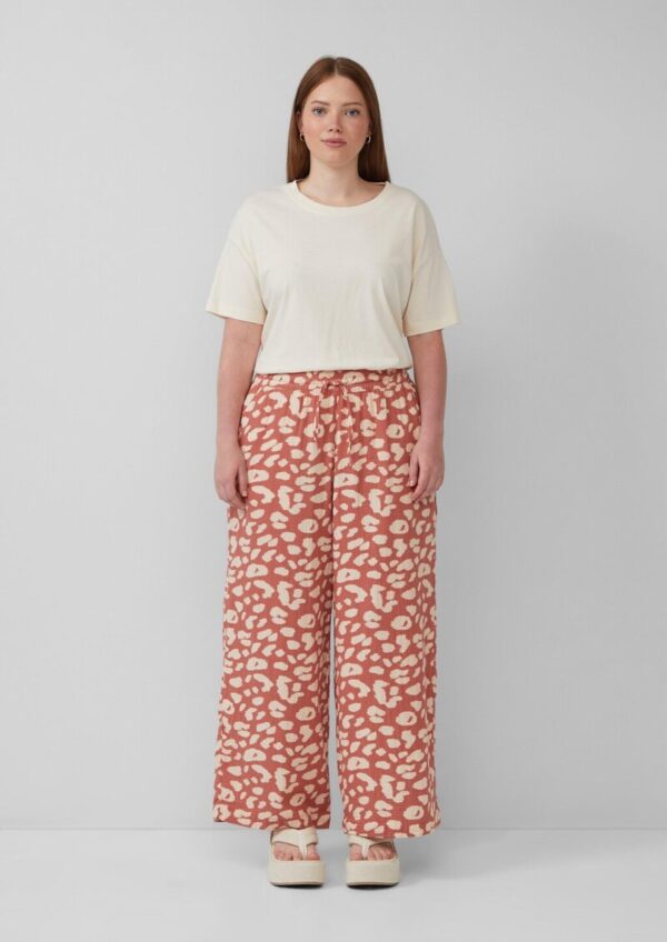 Gemusterte Hose aus Musselin