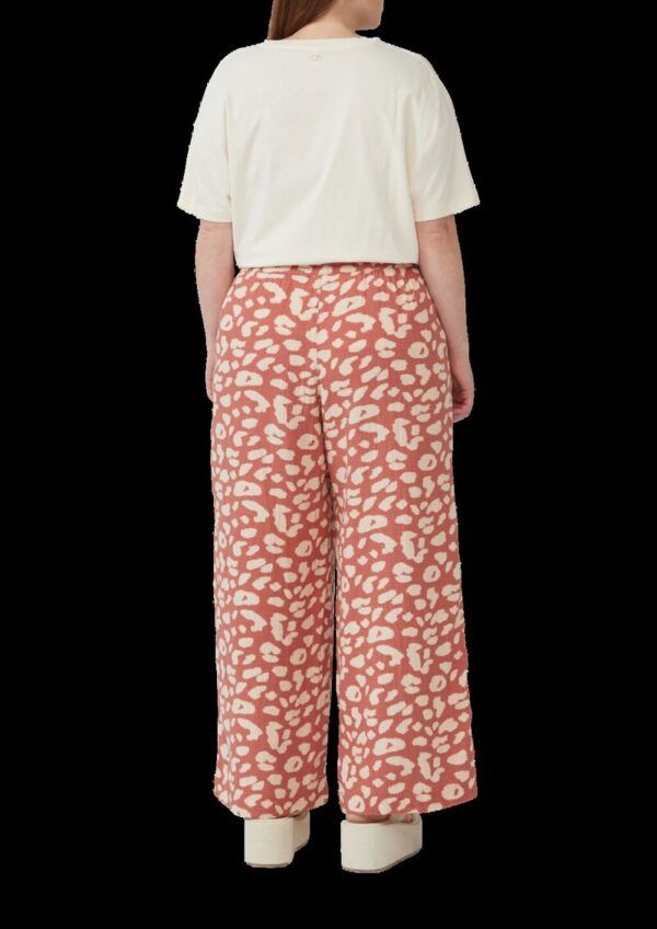 Gemusterte Hose aus Musselin