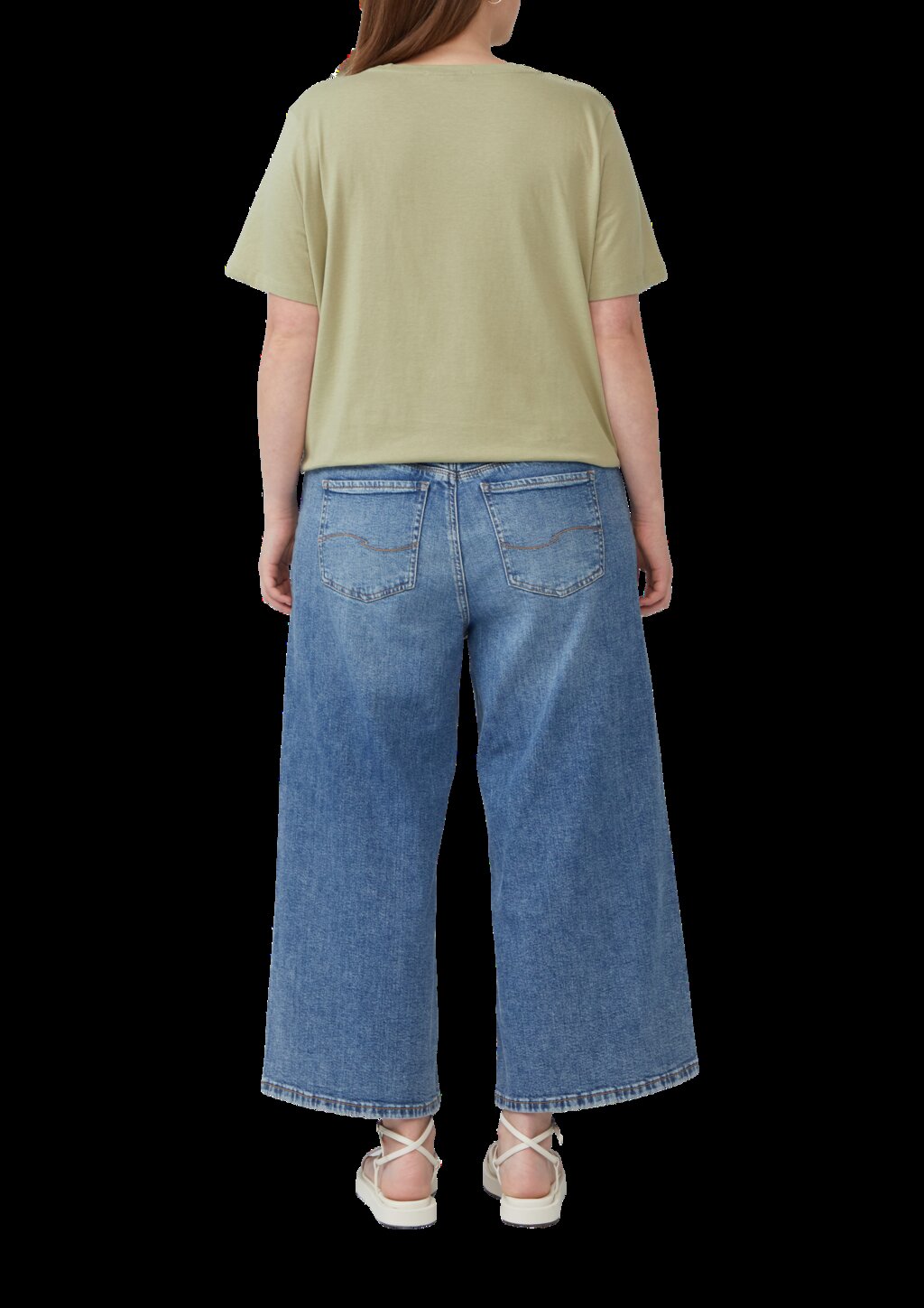 Baumwoll T-Shirt mit Frontprint