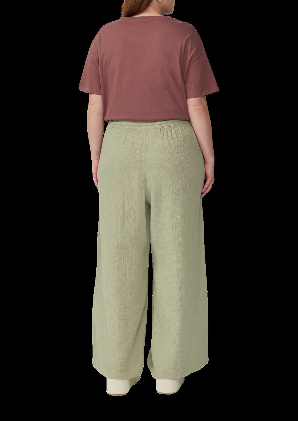 Musselin-Hose mit weitem Bein