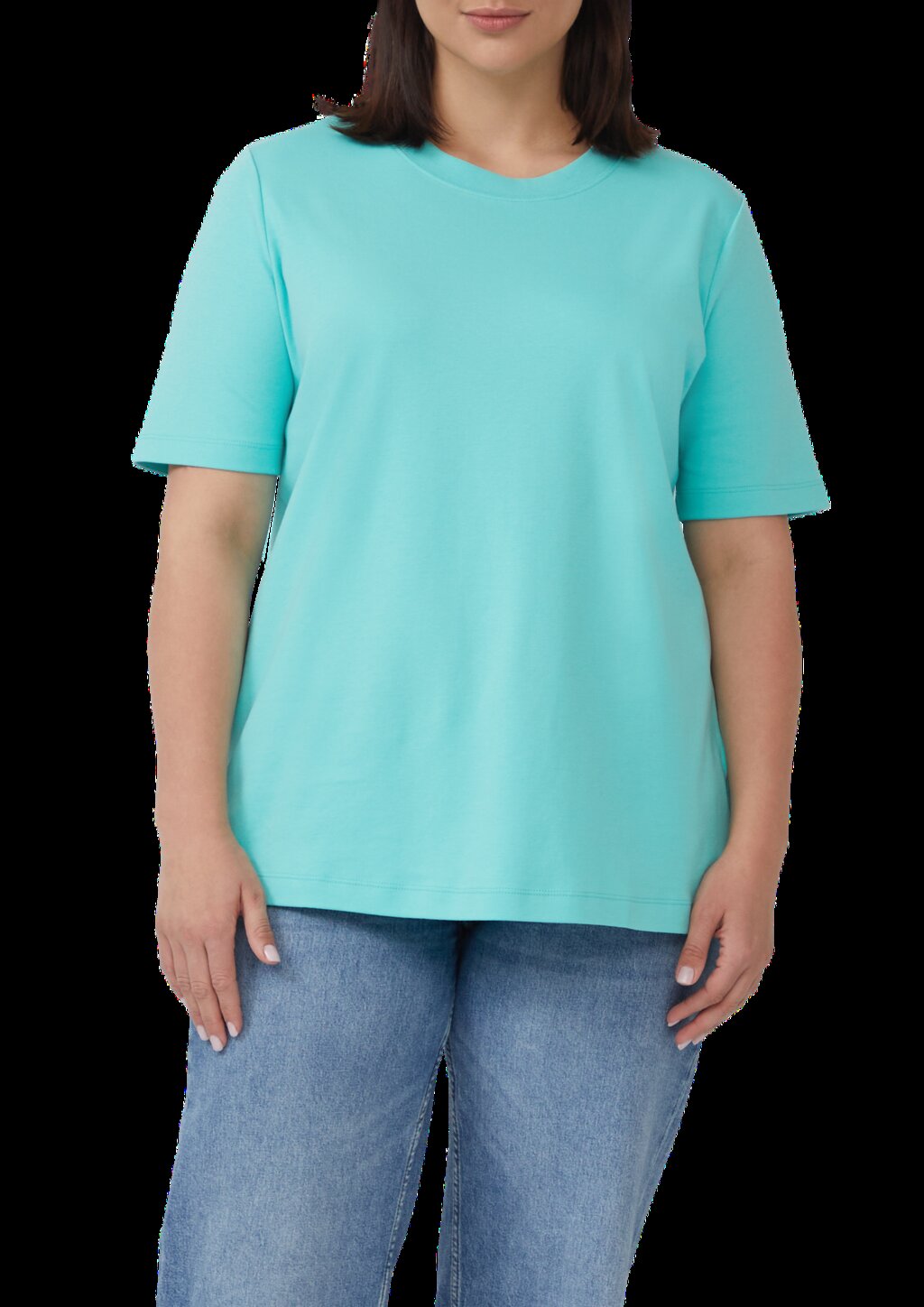 T-Shirt aus Interlockjersey