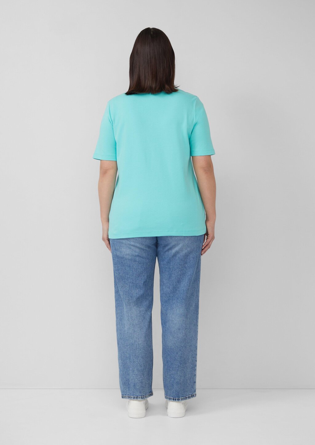 T-Shirt aus Interlockjersey