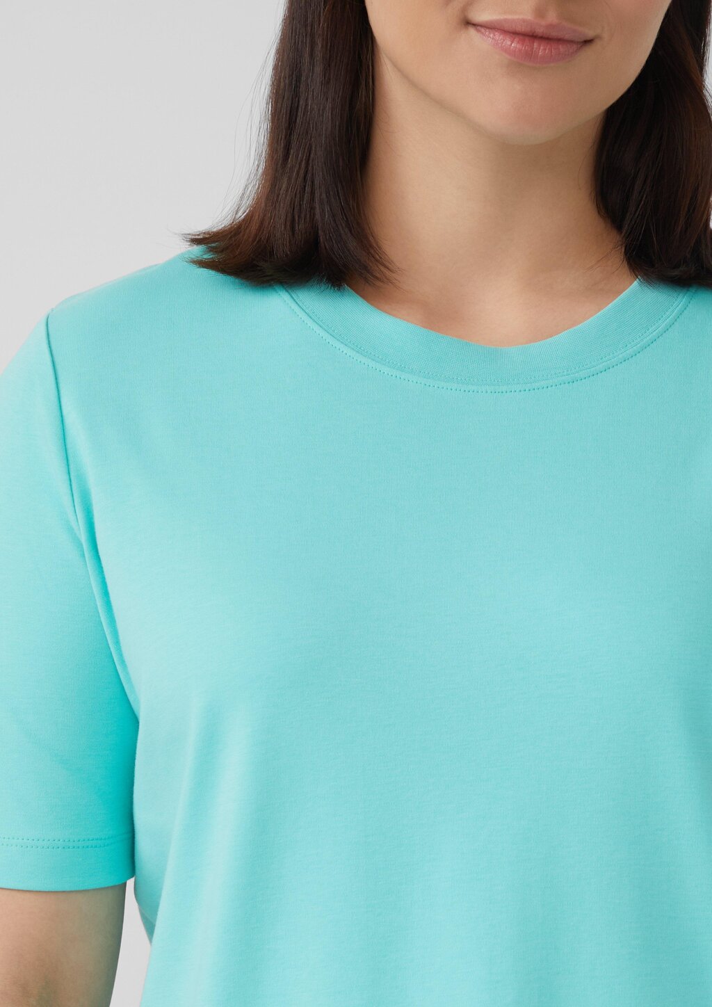 T-Shirt aus Interlockjersey