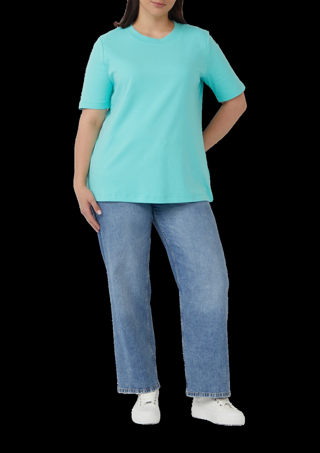 T-Shirt aus Interlockjersey