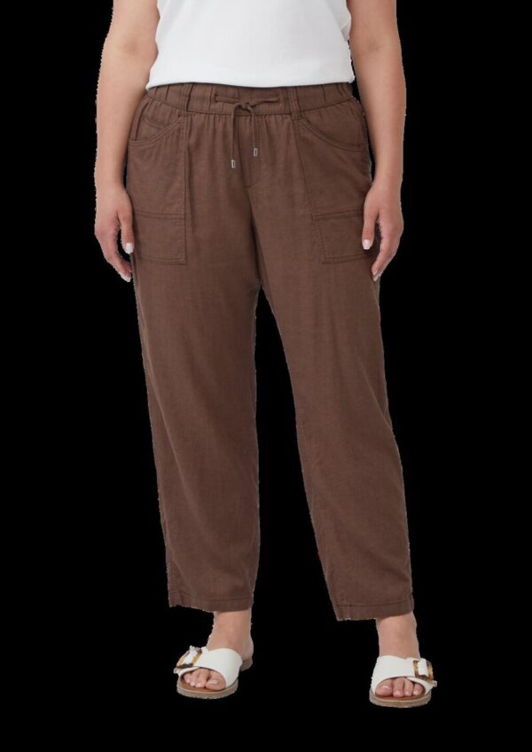 Leinenmix-Hose im Relaxed Fit mit Elastikbund