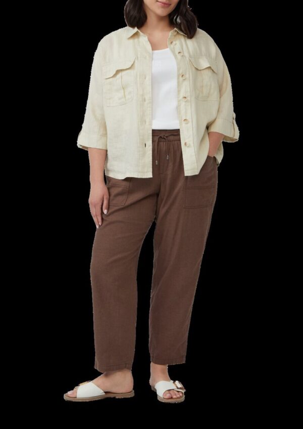 Leinenmix-Hose im Relaxed Fit mit Elastikbund
