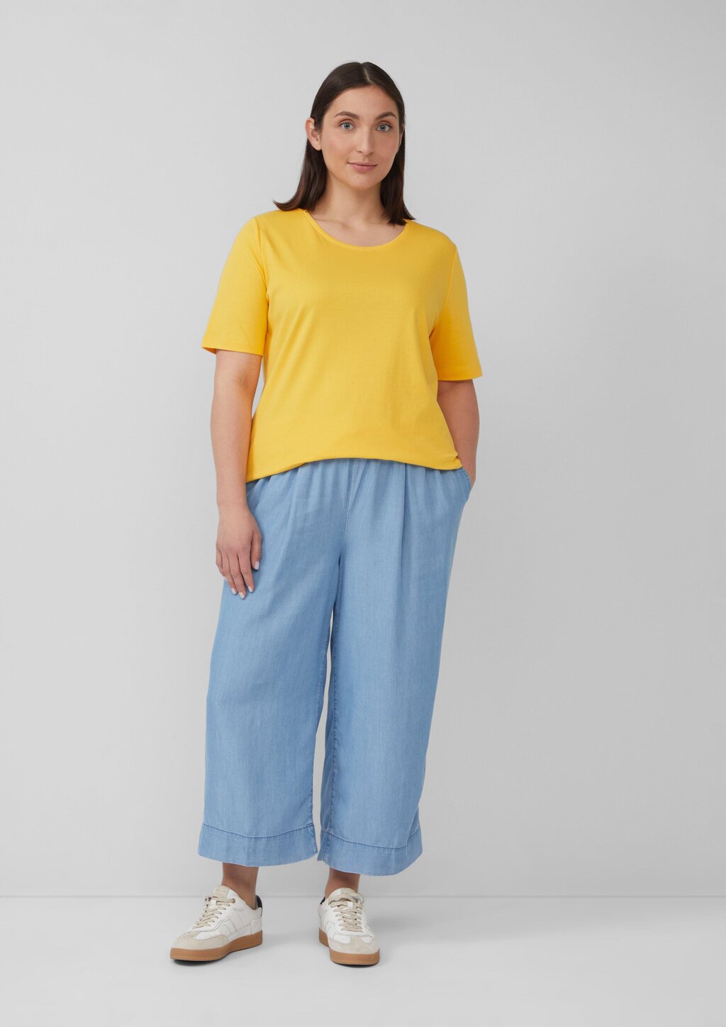 T-Shirt im Regular Fit aus Interlockjersey