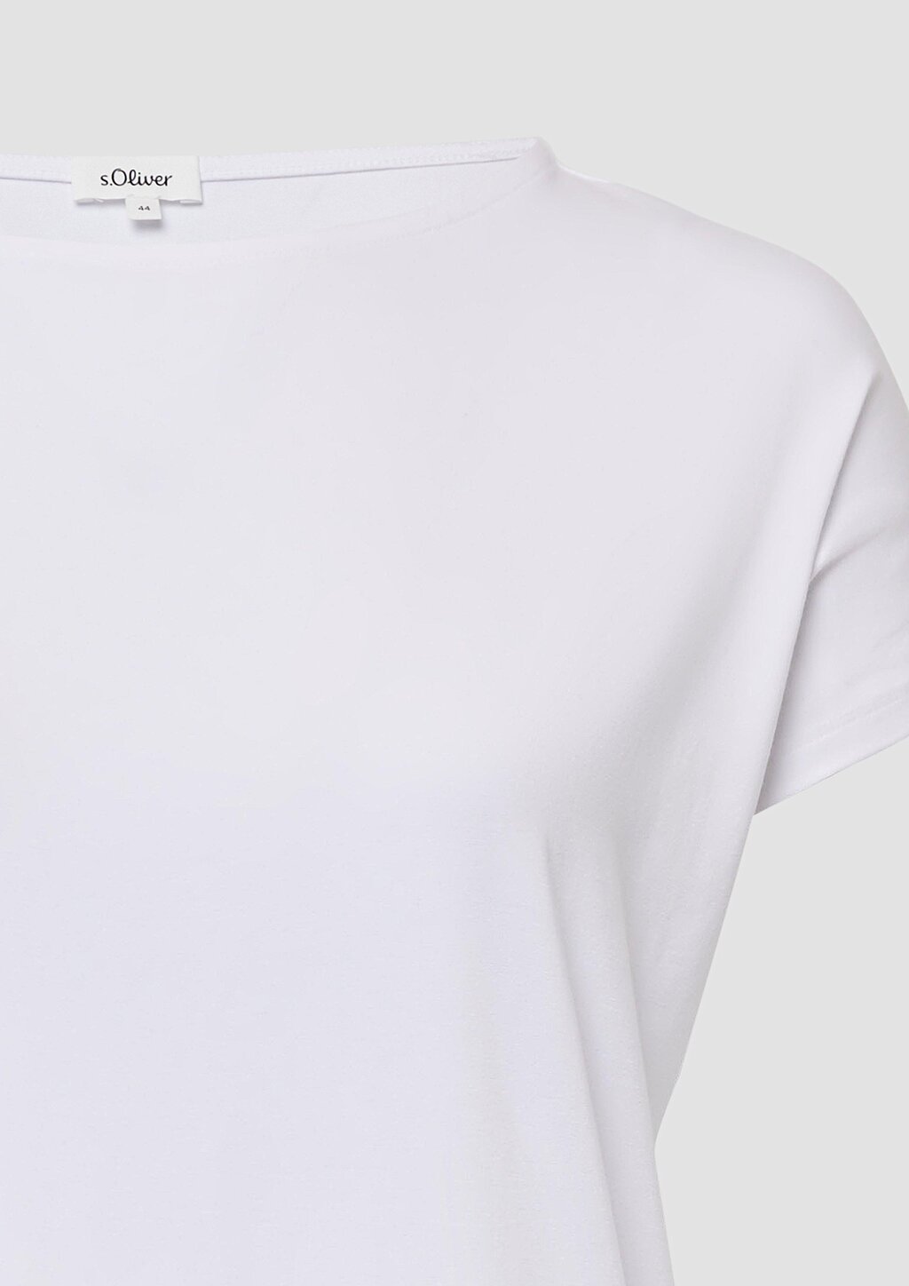 Fließendes Jersey-Shirt mit überschnittenen Schultern