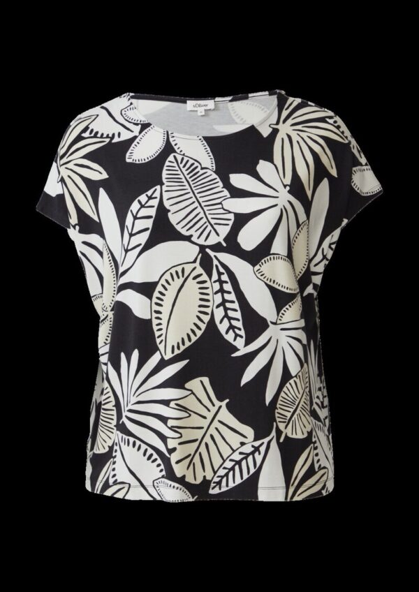 Elastisches T-Shirt aus Viskosestretch im Relaxed Fit