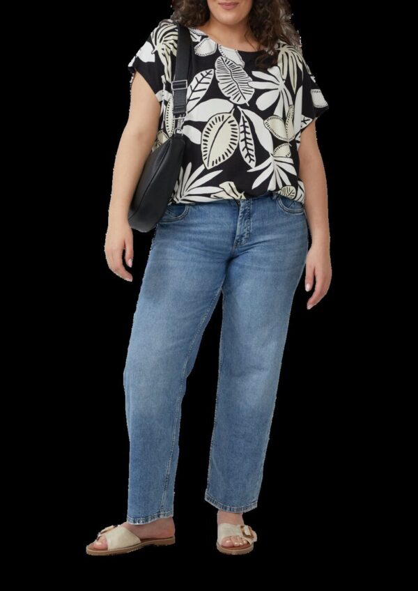 Elastisches T-Shirt aus Viskosestretch im Relaxed Fit