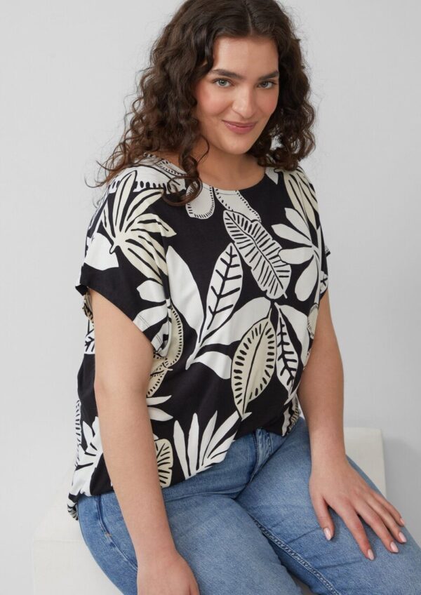 Elastisches T-Shirt aus Viskosestretch im Relaxed Fit