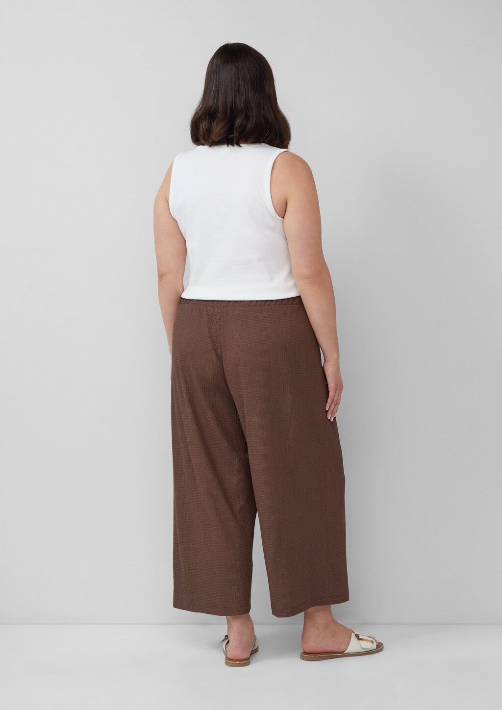 Ripp-Top im Slim Fit mit Stickerei