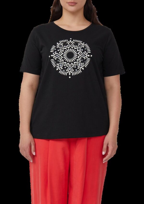 T-Shirt aus Baumwollstretch mit Print