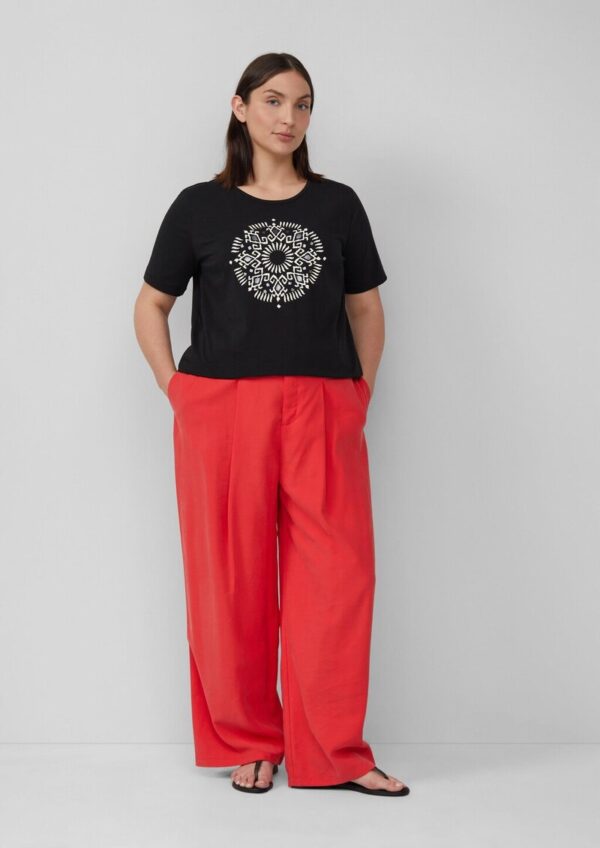 T-Shirt aus Baumwollstretch mit Print