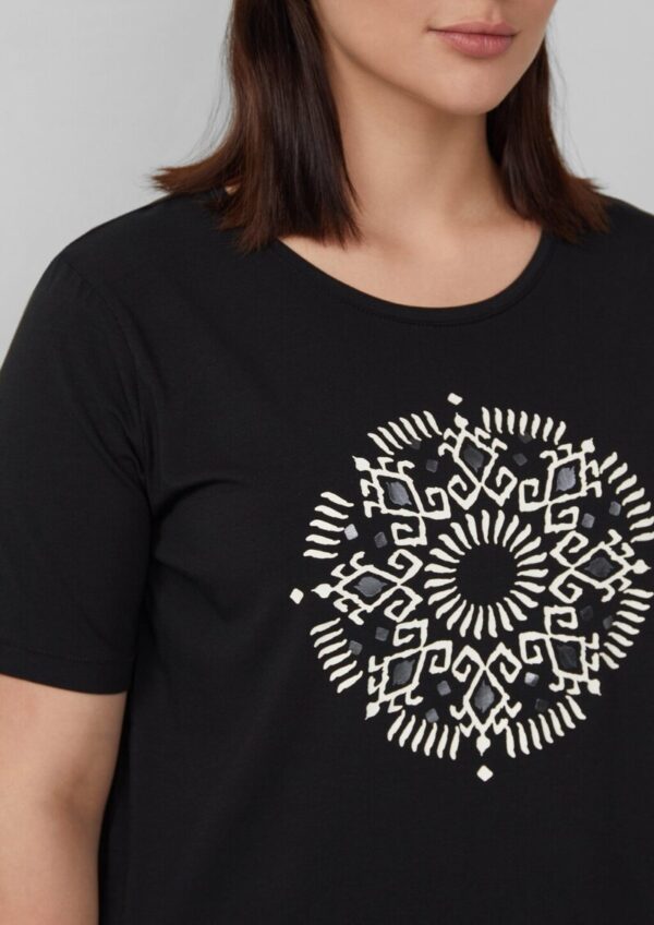 T-Shirt aus Baumwollstretch mit Print