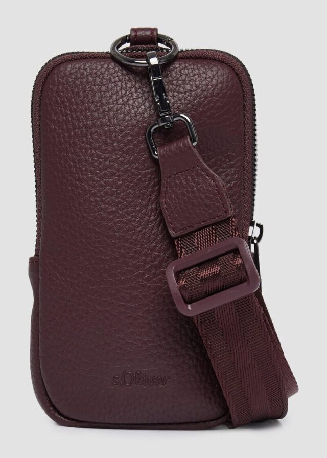 Handy-Tasche aus Lederimitat mit Leo-Lining