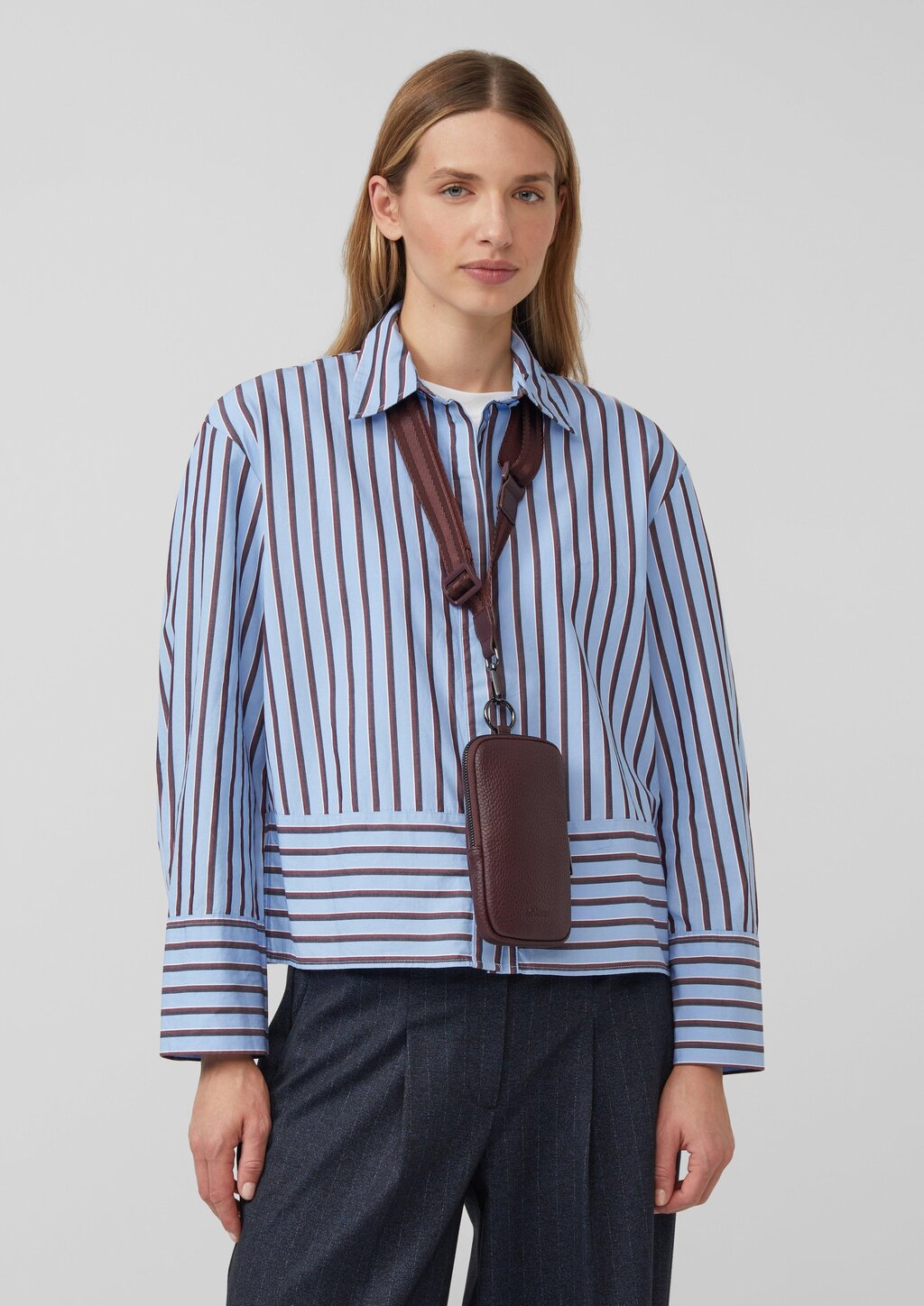 Handy-Tasche aus Lederimitat mit Leo-Lining