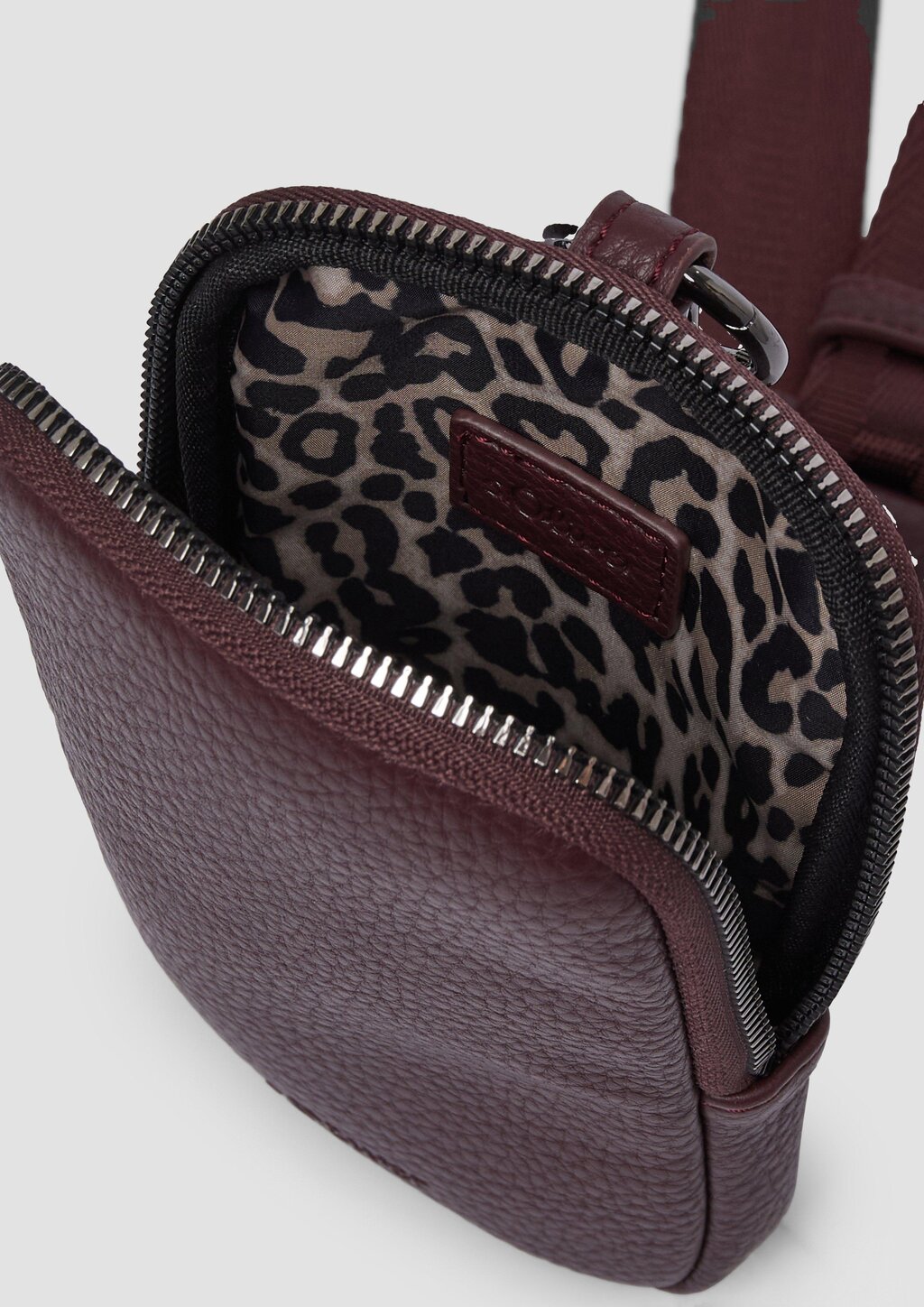 Handy-Tasche aus Lederimitat mit Leo-Lining