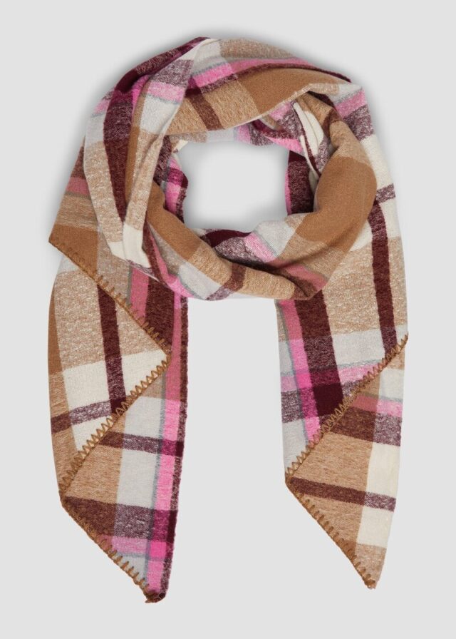 Schal mit Karo-Muster