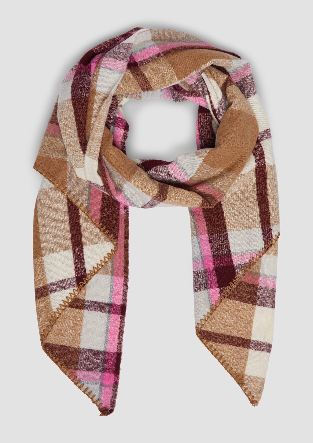 Schal mit Karo-Muster