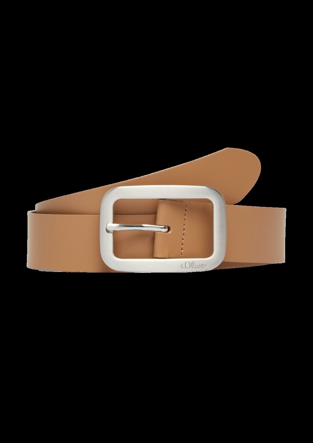 Ledergürtel mit quadratischer Schnalle