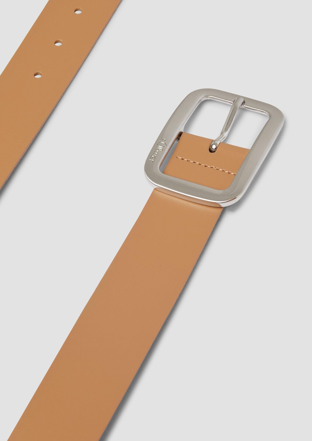 Ledergürtel mit quadratischer Schnalle