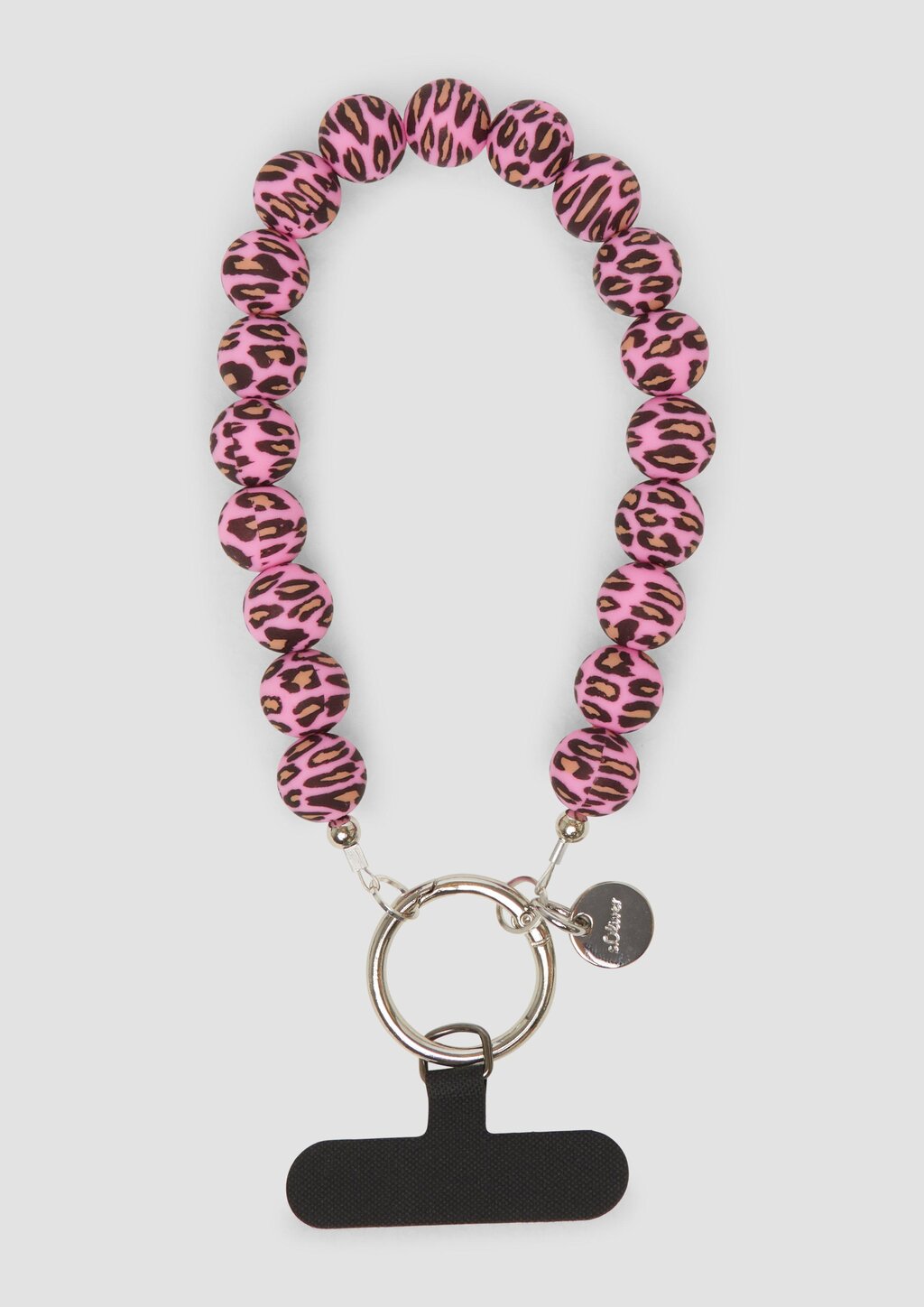 Handy-Accessoire aus Perlen mit Leo-Print